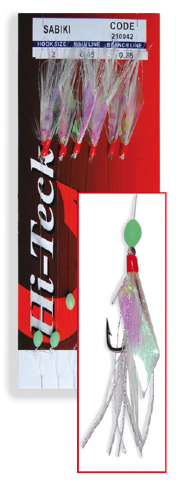 6pcs Ganci Sabikis Morbido Rig Da Pesca / Esca Jig Esca Piume Aringa - Foto 7