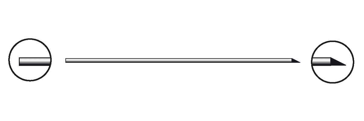 Telliswelt Ago Da Imballaggio 175 Mm - Ago Stabile Con Punta A Lancia - Prodotto In Germania - Per Hobby, Officina, Uso Professionale